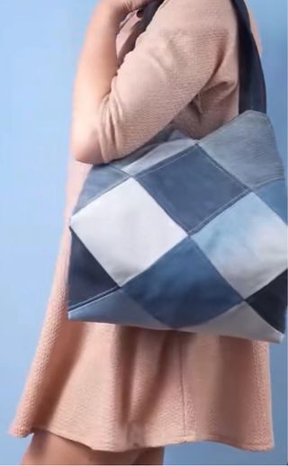 Bolso Patchwork Vaquero Hecho a Mano