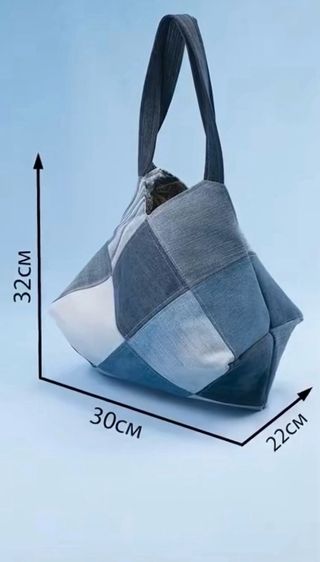 Bolso Patchwork Vaquero Hecho a Mano