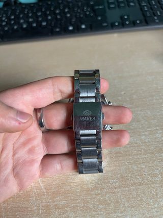 Reloj Marea Cronógrafo Negro y Plateado