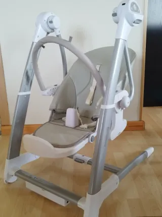 Trona/hamaca convertible plegable