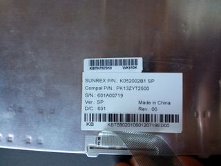 Teclado ACER Travelmate K052002B1