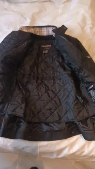 Chaqueta Moto Mujer Negra