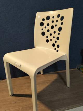 Juego 5 Sillas Jardín Cocktail Plástico Blanco