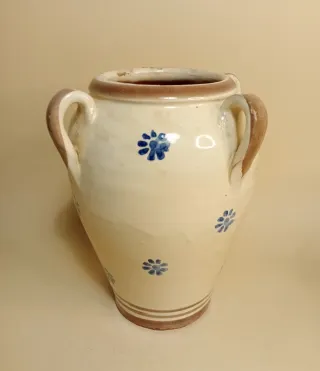 VASO 4 ANSE CERAMICA Pugliese GALLO Vintage PUGLIA