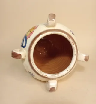 VASO 4 ANSE CERAMICA Pugliese GALLO Vintage PUGLIA