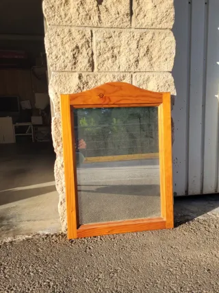 Espejo Marco Madera Marrón