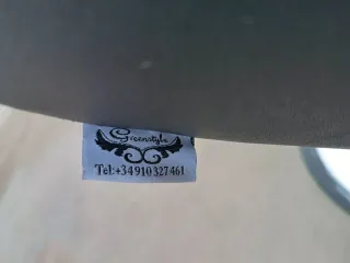 Sillón de barbero peluquero de color negro