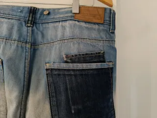 Pantalón Bershka Slim Desgastado Talla 40