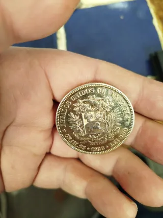Moneda Venezuela Plata 25.0g