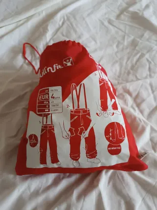 Pantalones esquí niño 4 años ajustable altura