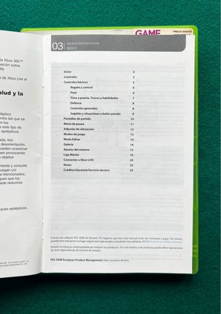 Xbox 360 Pro Evolution Soccer 2008