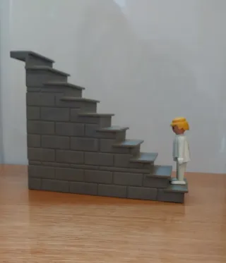 Playmobil Escalera Gris Ladrillo