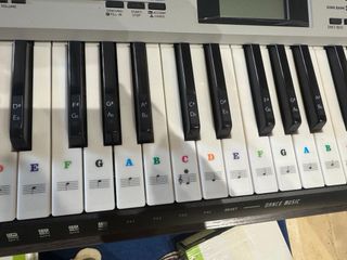 Teclado Casio LK-136 (incluye pentagrama y notas)