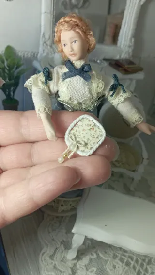 Mini Ventaglio Vittoriano scala 1:12 Fatto a Mano