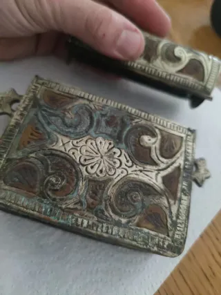 Caja de latón antigua Coran