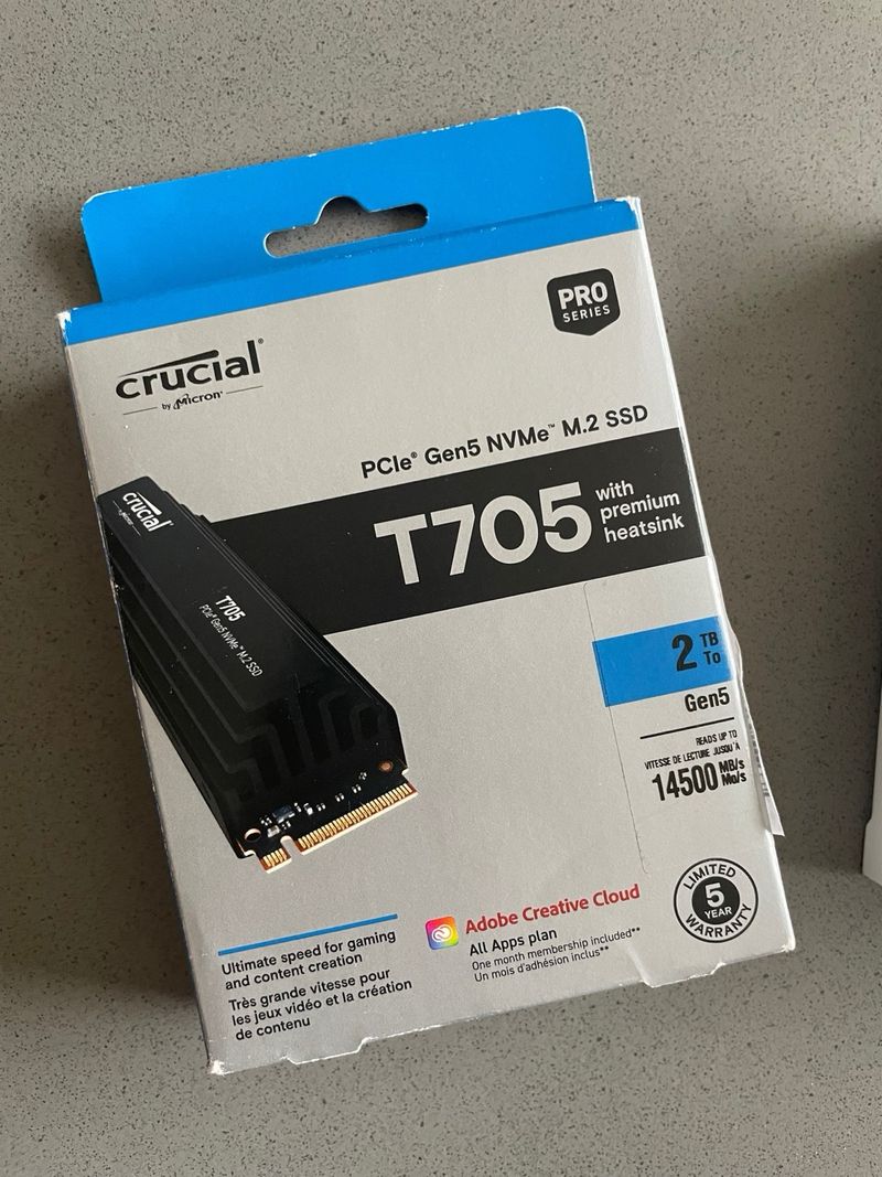 Crucial T705 SSD 2TB Gen5 Edición Limitada afbeelding 3