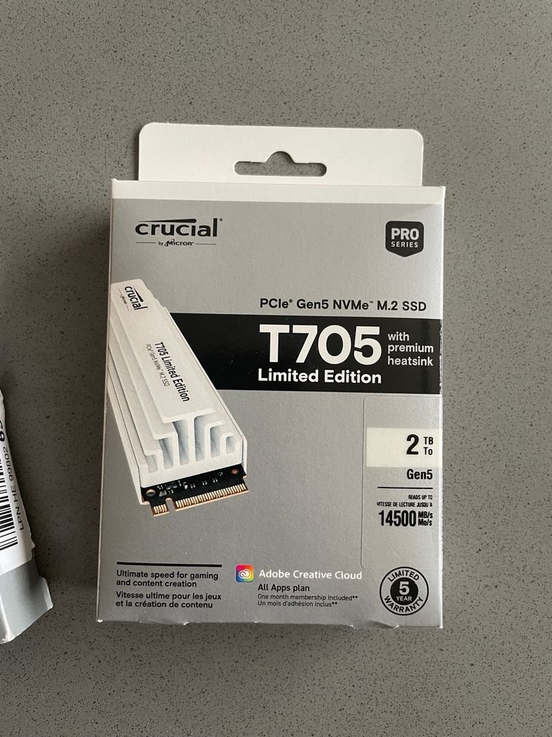 Crucial T705 SSD 2TB Gen5 Edición Limitada afbeelding 4