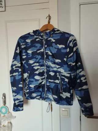 Chaqueta militar azul