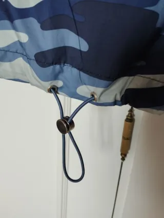 Chaqueta militar azul