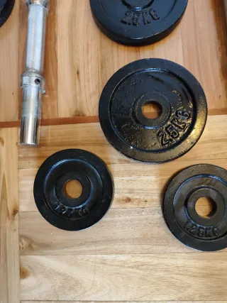 Mancuernas ajustables con discos