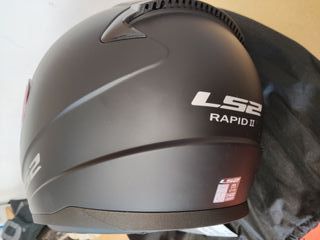 LS2, Casco Moto Integral RAPID II SOLID Matt Black