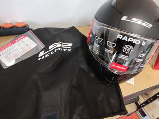 LS2, Casco Moto Integral RAPID II SOLID Matt Black