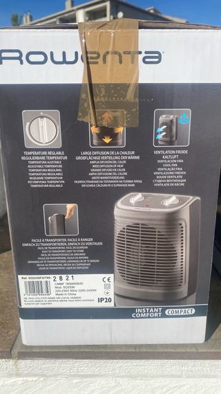 Calefactor/Ventilador Rowenta 2400w