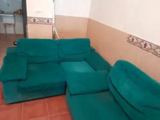 Sofá modular verde agua