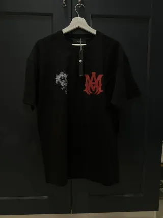 Camiseta Amiri Negra con Estampado