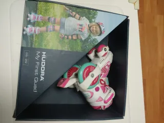 Patines Hudora rosas y blancos talla 26-29