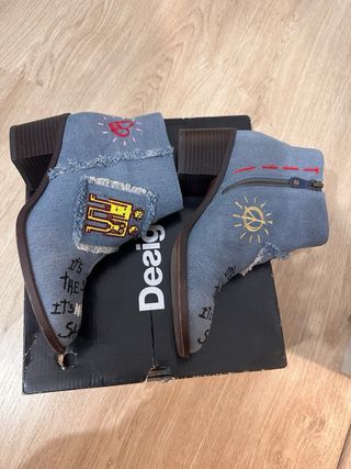 Botines Desigual Talla 38 Vaquero