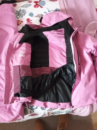 Traje de esquí para niña rosa Talla 12