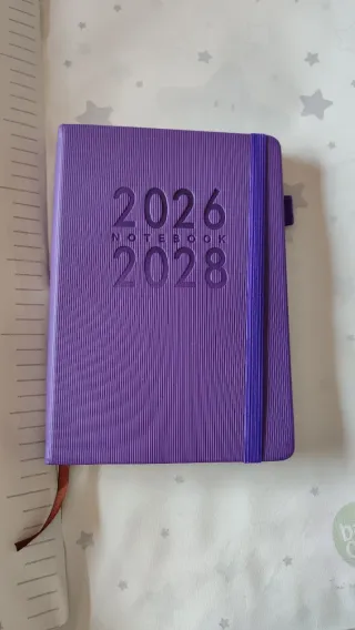 Agenda planning 2 años 2026-2028 morada