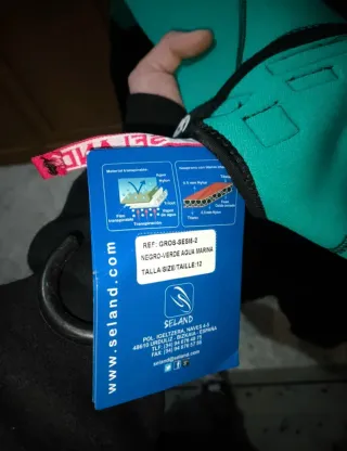 Traje de neopreno Surf SELAND Chica/Niño talla 12