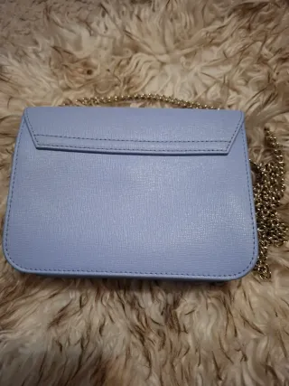 Bolso Furla azul y dorado