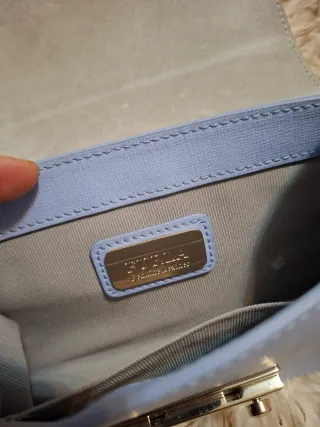 Bolso Furla azul y dorado