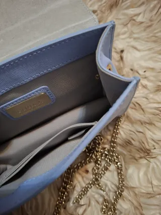 Bolso Furla azul y dorado