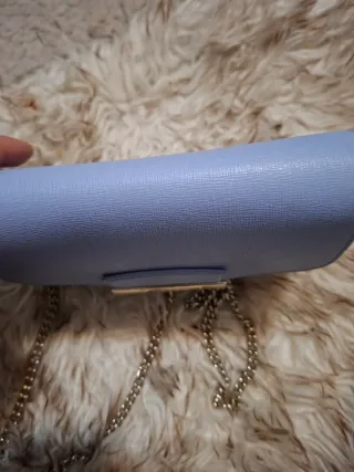 Bolso Furla azul y dorado