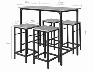 Mesa de cocina con 4 banquetas