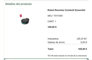 Robot Aspirador Roomba Combo