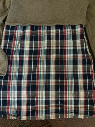 Vestito in misto lana e cotone