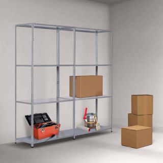 Estantería Galvanizada CatterHouse Nils 137, 4 Baldas – 200 kg