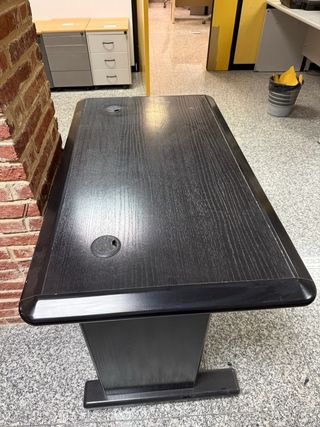 Escritorio negro 110x62x70 cm