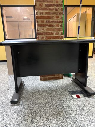 Escritorio negro 110x62x70 cm