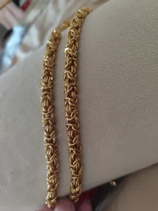 Collana maglia bizantina dorata