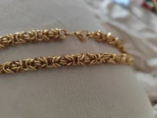 Collana maglia bizantina dorata