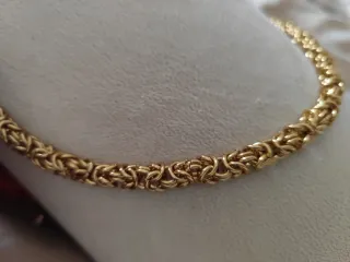 Collana maglia bizantina dorata