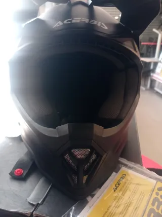 Casco Moto Acerbis Junior Negro