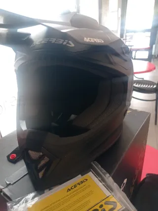Casco Moto Acerbis Junior Negro