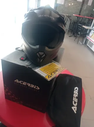 Casco Moto Acerbis Junior Negro
